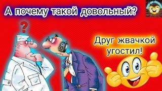 Друг жвачкой угостил!Подборка весёлых анекдотов!Еще тот Анекдот!