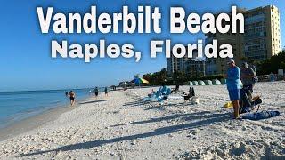 Vanderbilt Beach In Naples Florida.  Early Morning Walk.  Naples Beach [4K]