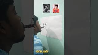 Mouth Art(Jeevan X OG-Sanjay) |#vijay #thalapathyvijay#art #artist#mouthdrawing#views@Artist_Alwin