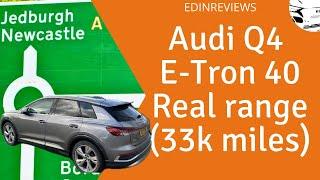 Audi Q4 E-Tron 40 - real range after 33k miles (A roads)