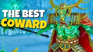 Destroying King Kraki with His Own Strategy - God Of War Ragnarok Coward Build