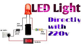 3v LED Directly with 220v AC | How to Connect LED to 230v  AC