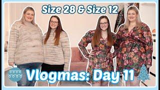 Vlogmas Day 11  Simply Be Plus Size Try On Haul With My Sister! | UK Size 28 & Size 12 