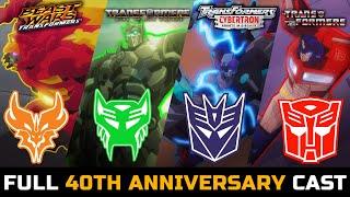 Transformers 40Th Anniversary Cast Robots, All 150+ Characters, Everyone Is Here Compilation!