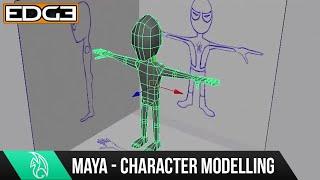 Maya for Beginners Tutorial: 3D Modeling A Simple Human Character In Maya Part 1 by Misterh3D