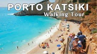 Lefkada, Greece | Porto Katsiki Beach (Walking Tour 4K)