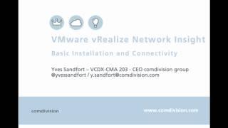 VMware vRealize Network Insight - Basic Installation