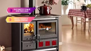 Cocina de leña Rosa XXL 8,5KW Nordica Extraflame