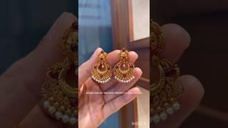 only 6 grams gold chandbali earringsAnitha Shamanth