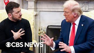 Tense moments in Trump meeting with Zelenskyy as Vance blasts Ukraine's leader