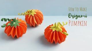 How to Make Origami Pumpkin