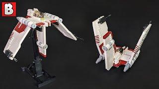 Custom LEGO V-19 Torrent Starfighter! Smoother on ALL sides