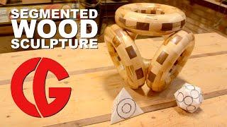 Segmented Wood Sculpture - Art, Woodworking, Woodturning