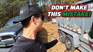 I Regret Buying Cheap Tires | $900 Day In The Junk Removal / Dumpster Rental Business!