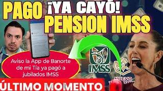 YA ESTÁN DEPOSITANDO LA PENSION IMSS DE ENERO 2025GRAN REGALO DE CLAUDIA SHEINBAUMFELIZ AÑO