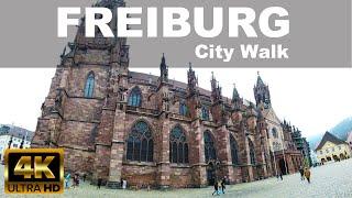 FREIBURG CITY WALKING TOUR  |  4K UHD | ️ |  | GERMANY | OLD TOWN