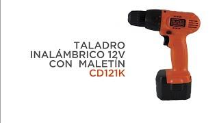 Toolspy Paraguay - Taladro Inalambrico BLACK+DECKER 12V + Maletin - CD121K