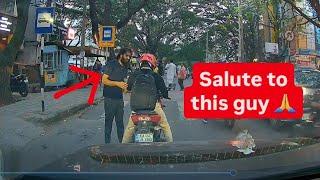 Pedestrian gets hit but his reaction will blow your mind