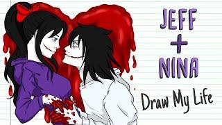 JEFF + NINA  VALENTINE'S DAY | Draw My Life | Creepypasta Special Love Story