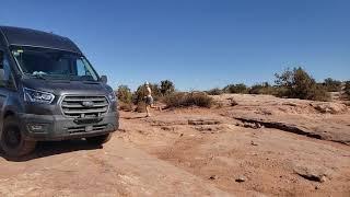 Ford Transit AWD off-road on 3 in Moab