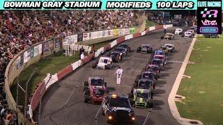 MADHOUSE MODIFIEDS 100 LAP BATTLE BOWMAN GRAY STADIUM 7/13/24 #race #racing #crash #crashing #nascar