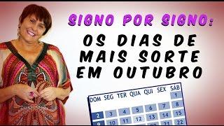 Márcia Fernandes ensina Os dias de Mais Sorte em Outubro por Signo!!