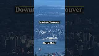 Bird's-eye view of Downtown Vancouver from Grouse Mountain. #grousemountain #vancouver