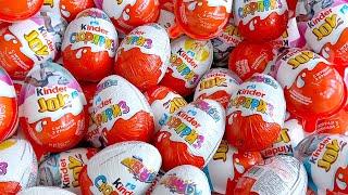 200 Kinder Surprise Eggs / ASMR Satisfying video / A Lot of Candy