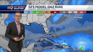 Tropical weather possible next weekend