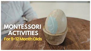 Montessori Activities for Babies 9-12 Month Olds | How to play with babies