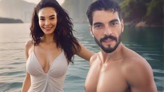 Akın Akınözü and Ebru Şahin Spend Time Together at the Lake