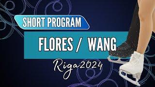 Olivia FLORES / Luke WANG (USA) | Junior Pairs Short Program | Riga 2024