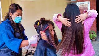 We are going to parlor || My New Hear Style || new unique hairstyle कपाल क्यारटिन गर्न पर्लर गैयो