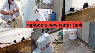 Garmi se Hmara Water Tank phat gya || replacing new water tank @abdulwahabmalikvlogs