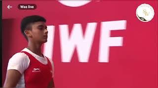 IWF world weightlifting championship 2024. Junior 45 kg women A group snatch event