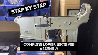 Step by step AR15 AS lower receiver assembly