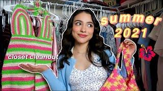 CLOSET CLEANOUT 2021+ organizing (making room for summer trends!!)