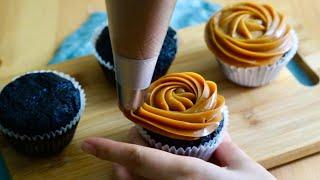 Dulce de leche chocolate cupcake (small batch-makes 6 cupcakes)