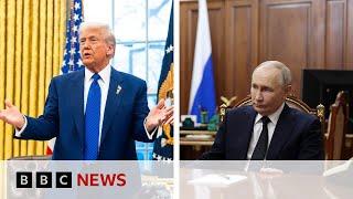 Ukraine war talks start now, President Trump says after call with President Putin | BBC News