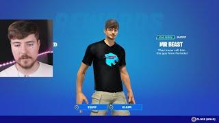 MrBeast Reacts To His Own Fortnite Skin!