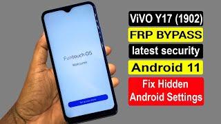 Vivo Y17 (1902) Android 11 FRP/Google Account Unlock Bypass New 2021 Fix Hidden Android Settings |