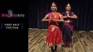 Kuchipudi Basic steps for Beginners Learn the First Half of 19 Steps | Beginner Tutorial Angika Art