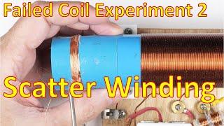 Crystal Radio Coil, Fine-Wire Scatter-Wound Experiment 2/3