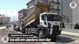 Başbağlar Mahallesinde Asfalt serimi yapılıyor. 03.09.2024