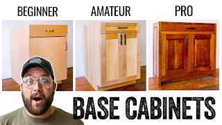 3 LEVELS of Cabinets -DIY to PRO Build