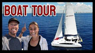 Boat Tour (Interior) of our Seawind 1260 - Sailing Catamaran