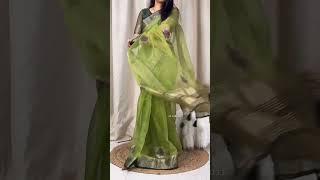 Organza stone work sarees  contact 9884792857