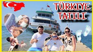 TÜRKIYE TATILI YOLCULUK ‍‍‍ | Ilk Defa 4 Kişilik Aile Izine Gidiyoruz | MUDANYA GEMI TURU