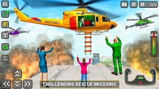 Pilot Helicopter Rescue Mission Simulator Game 2025 - Android Gameplay