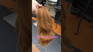 Need thicker, fuller hair? Come see me for a topper. #newhair #hairtransformation #topper #wigs